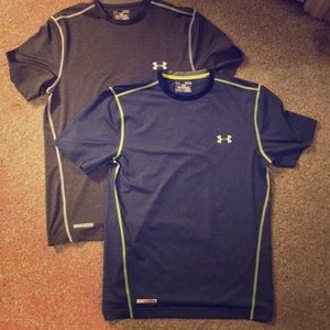 2 Under Armour Fitted Heatgear Shirts
